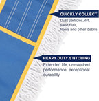 KeFanta 24" Commercial Dust Mop Replacement Heads, 3 Pack Reusable Industrial - Image 4
