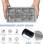 2 Pack Silicone 2 Inch Large Ice Cube Molds - Image 2