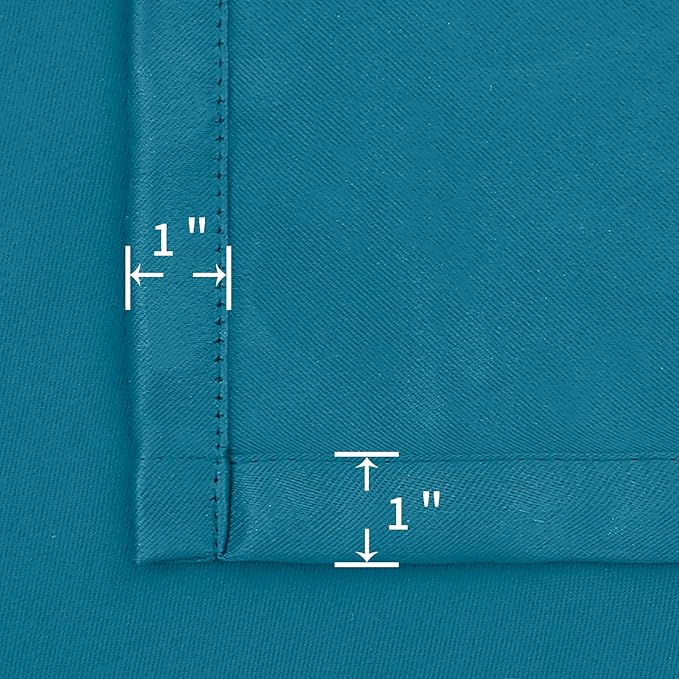 BGment Peacockblue Blackout Curtains 54 Inch Length - Image 7