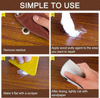 SEISSO Wood Putty, Water-Based Woods Filler, Woods Filler Paintable, Wooden - Image 4