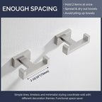 Angle Simple Bathroom Double Hook 2 PCS, SUS304 Stainless Steel Hand Towel - Image 5