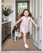LUMI Indoor Door Mat 17"x30", Ultra Thin Low Profile Non-Slip Doormat - Image 5