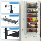 Over the Door Pantry Organizer, 6-Tier Over the Door Organizer - Image 2