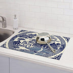 Dish Drying Mat For Kitchen Counter Absorbent Dish Mat Reversible Drainer - Image 7