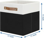 Temary 11 inch Cube Storage Bin 4 Pack Fabric Storage Cubes - Image 2