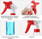 Eccliy 12 Pcs 16 Oz Plastic Spray Bottle, Adjustable Empty Reusable Sprayer - Image 3
