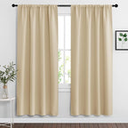 RYB HOME Blackout Shades Curtains Window Dressing Energy Saving Curtain by RYBHOME