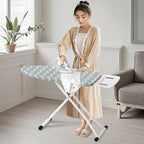 Ironing Board, Foldable Ironing Board Adjustable Height Compact Iron Board - Image 7