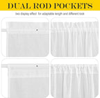 NICETOWN French Door Curtain for Small Window, Side Window Front Curtains - Image 5