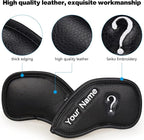 CRAFTSMAN GOLF 12pcs or 1pc Thick Synthetic Leather Golf Iron Head Covers Set - Image 3