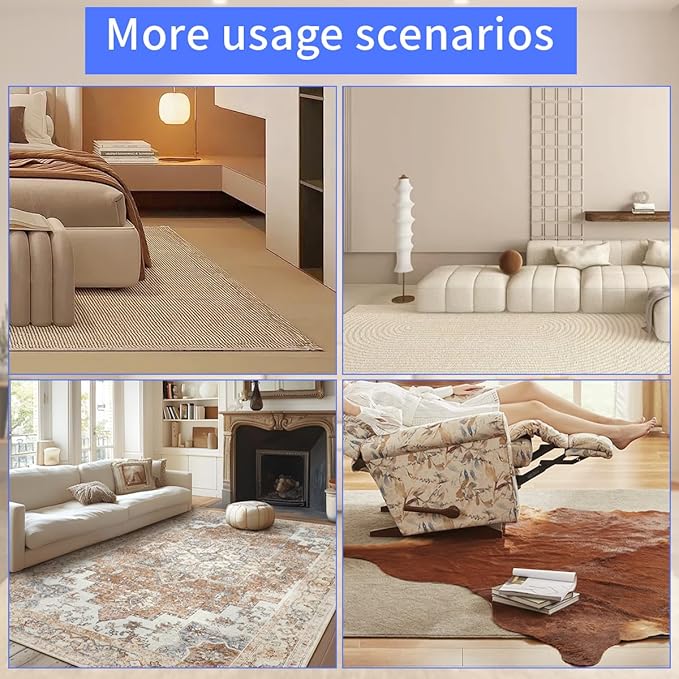 Felt Rug Pad, 10x14 Ft Extra Large Area Cushioned Carpet Liner, Thick Felt Pads - Image 5