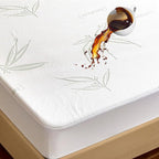 Queen Mattress Protector Waterproof Mattress Pad Washable Bamboo Rayon Mattress by SoftHour