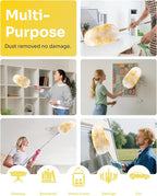 Extendable Lambswool Duster 30-100 Inch, Stainless Steel Long Handle Duster - Image 6