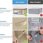 HomeHacks Storage 6-Pack Clothes Organizer Storage Bags Foldable Storage Box - Image 5