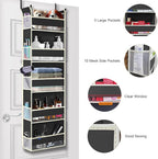 2 Pack Over The Door Hanging Organizer 5-Shelves and 10 Side Pockets, Over The - Image 5