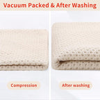 Homaxy 100% Cotton Oversized Waffle Weave Kitchen Dish Towels, Ultra Soft - Image 8