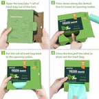 AYOTEE Small Trash Bags 2.6 Gallon Compostable Trash Bags Bathroom Wastebasket - Image 5