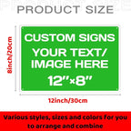 Repaly Personalized signs, Aluminum Weatherproof Metal Sign Multiple Sizes - Image 2