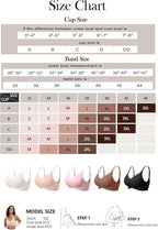Vertvie Womens Seamless Bras No Underwire Supportive Wireless Push Up Full - Image 6