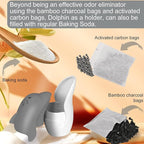 Asltw Upgrade Cute Fridge Deodorizer, Dolphin Fridge Cleaner, Freezer Odor - Image 6