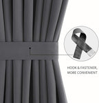 DWCN French Door Curtains – Rod Pocket Thermal Blackout Curtain - Image 2