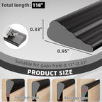 118" Wedge Weather Stripping Door Seal Strip - Image 2