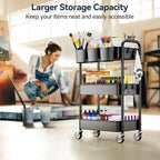 YASONIC 3 Tier Rolling Cart - Image 4
