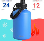 Drinco Stainless Steel Water Bottle Spout Lid Vacuum Insulated Double Wall - Image 4