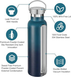 Neihepal 20 oz Insulated Water Bottles Bulk 2 Pack, Stainless Steel Double Wall - Image 3