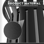 Round Heavy Duty Outdoor Trash Can, Large Metal Slatted Garbage Can - Image 3