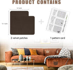 Azobur Fabric Couch Repair Patch 8.3 x 11 inches, Self-Adhesive Fabric Repair - Image 2