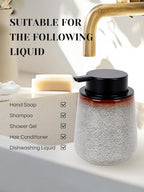 INGOFIN Ceramic Foaming Soap Dispenser -12oz Foam Hand Soap Dispenser Bathroom - Image 7