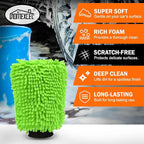 HOMEXCEL Car Wash Mitt, 2PK Chenille Microfiber Wash Mitt, Scratch-Free & - Image 5