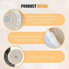 6pcs Buffing Wheel Kit Includes 4pcs 6 Inch Polishing Pads and 2pcs Polishing - Image 2