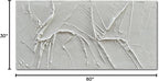 NANKAI Hand-Painted Thick Texture White Minimalist Oil Painting 30x60 Inch - Image 8