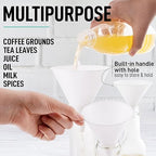Zulay Kitchen 3-Piece Plastic Funnel Set - Image 5