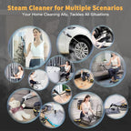 Steam Cleaner, 3-Level Adjustable Handle, 15s Heat-Up, 1.69 Quarts Tank - Image 6