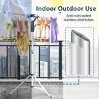 JAUREE Tripod Clothes Drying Rack Folding Indoor, Portable Drying Rack Clothing - Image 6