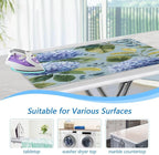 Watercolor Blue Hydrangea Ironing Mat Thickened Ironing Blanket Travel Portable - Image 5
