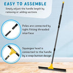 Floor Squeegee for Concrete and Tile Cleaning, Large Heavy Duty Water Scraper - Image 6