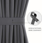 DWCN French Door Curtains – Rod Pocket Thermal Blackout Curtain - Image 2