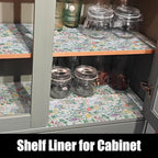 Floral Shelf Drawer Liners, 12IN x 20FT Non Adhesive and Strong Non-Slip - Image 6