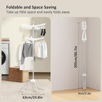 SUYU Clothes Drying Rack, Folding Clothes Drying Tree, 2 Layer - Image 4