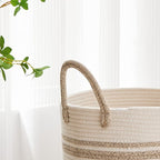 VIPOSCO Tall Laundry Hamper, Woven Rope Storage Basket - Image 3