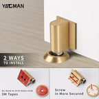3 Pack Magnetic Door Stoppers Retractable Bottom of Door Holder No Drilling - Image 5