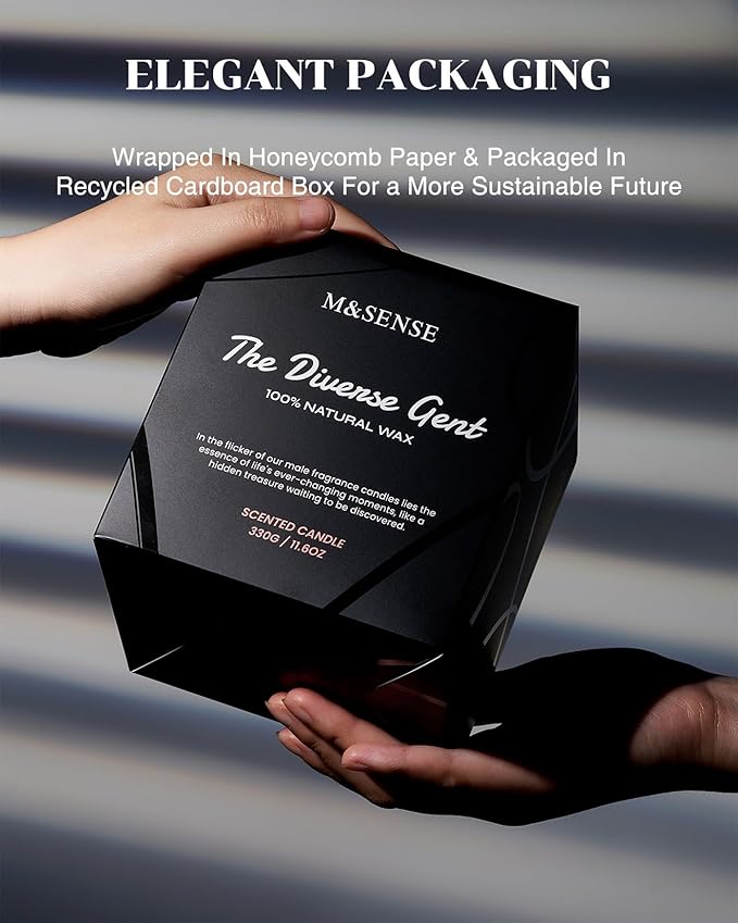 M&SENSE Vanilla Leather Scented Candles - Image 8