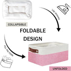 DULLEMELO Small Storage Baskets 6 Pack, Fabric Collapsible Gift Storage Baskets - Image 7