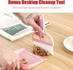 Broom and Dustpan Set with Long Handle – Upright Standing Broom Combo with - Image 7