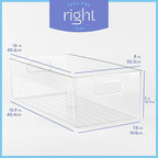 Plastic Food Storage 8 Pack Clear Container Bin - Image 3