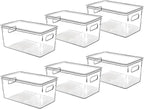 Clear Plastic Storage Bins by CONTROLKITCHEN